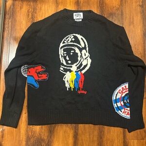 Billionaire Boys Club Black and Red Crewneck Sweater